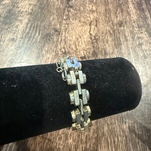 Elegant Gold and Silver Bracelet